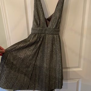 Black and silver shimmery dress from Honey.